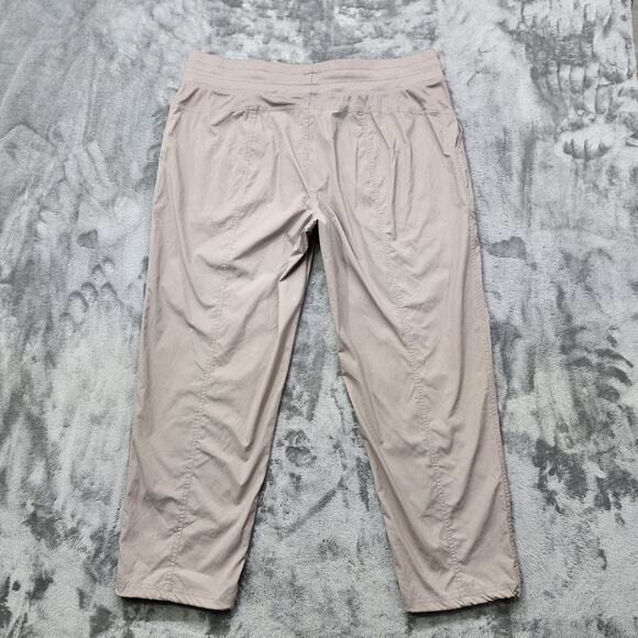 Avia Pants Women XL Tan Taupe Fog Dance Pull On Drawstring Bungie Hem Athleisure - Picture 3 of 11
